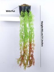 2.6Ft Artificial Hanging Plants With Pot - Image 3