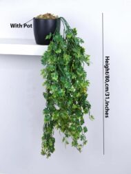 2.6Ft Artificial Hanging Plants With Pot - Image 3
