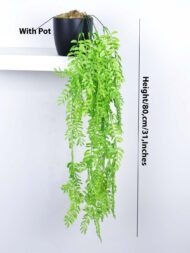 2.6Ft Artificial Hanging Plants With Pot - Image 3