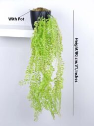2.6Ft Artificial Hanging Plants With Pot - Image 3
