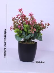 1.1 Ft Artificial Potted Plant With Black Pot - Image 3