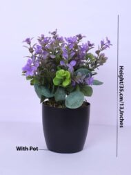 1.1 Ft Artificial Potted Plant With Black Pot - Image 3