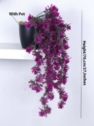 2.2Ft Artificial Hanging Plants With Pot - Image 3