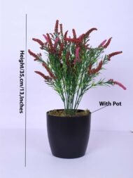 1.1Ft Artificial Mini Potted Plant With Pot - Image 3