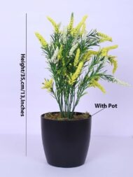 1.1Ft Artificial Mini Potted Plant With Pot - Image 3
