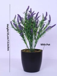 1.1Ft Artificial Mini Potted Plant With Pot - Image 3