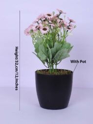 1Ft Artificial Dutch Daisy Flower Potted Plant With Pot - Image 3