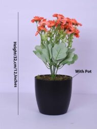1Ft Artificial Dutch Daisy Flower Potted Plant With Pot - Image 3
