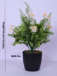 1.1Ft Artificial Mini Potted Plant With Pot - Image 3