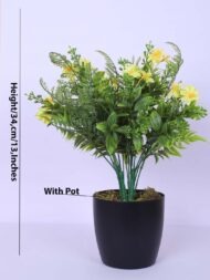 1.1Ft Artificial Mini Potted Plant With Pot - Image 3