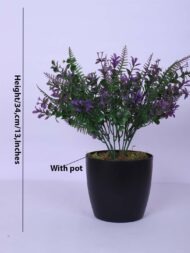 1.1Ft Artificial Mini Potted Plant With Pot - Image 3