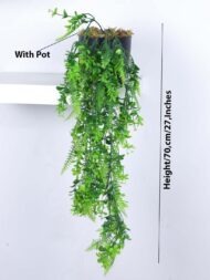 2.2Ft Artificial Hanging Plants With Pot - Image 3