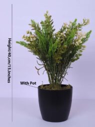 1.3Ft Artificial Eucalyptus Potted Plant With Pot - Image 3
