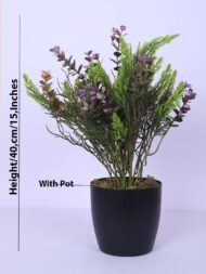 1.3Ft Artificial Eucalyptus Potted Plant With Pot - Image 3
