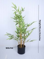 3Ft Artificial Bamboo Tree With Pot - Image 3