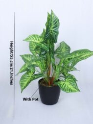 1.8Ft Artificial Caladium Potted Plant With Pot - Image 3