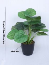 1.8Ft Artificial Money Monstera Potted Plant With Pot - Image 3