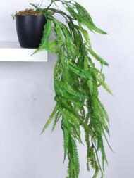 2.9Ft Artificial Green Copper Grass Plants With Pot - Image 4
