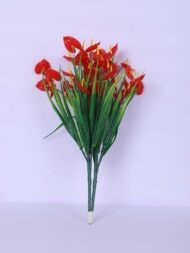 1Ft Artificial Anthurium Flower Plant With Black Pot - Image 4