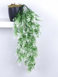 2.2Ft Artificial Plants String of Pearls Plant in Black Pots - Image 5