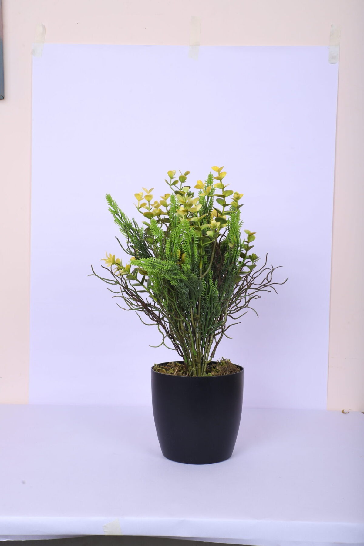 1.3Ft Artificial Eucalyptus Potted Plant With Pot - Image 4