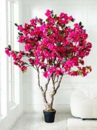 6.2Ft Artificial Bougainvillea Blossom Tree With Pot